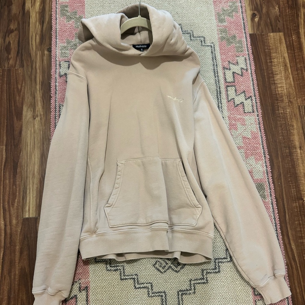 MADHAPPY Beige Hoodie Sweater